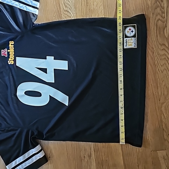 Pittsburgh Steelers Majestic #94 Lawrence Timmons AFC North Jersey Men's Medium - Picture 8 of 10